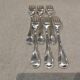 6 silver-plated metal table forks by Christofle silversmiths, Albi pattern