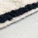Beni Ouarain Moroccan Berber carpet with diamonds engraved in the weft 2.18x1.21m