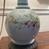 Pair of 19th century porcelain lamps