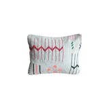 White Moroccan bohemian cushion
