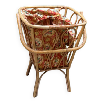 Vintage wicker sewing basket