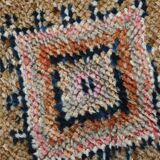 Navy Blue & Green Vintage Runner Rug, 80x323Cm