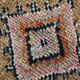 Navy Blue & Green Vintage Runner Rug, 80x323Cm