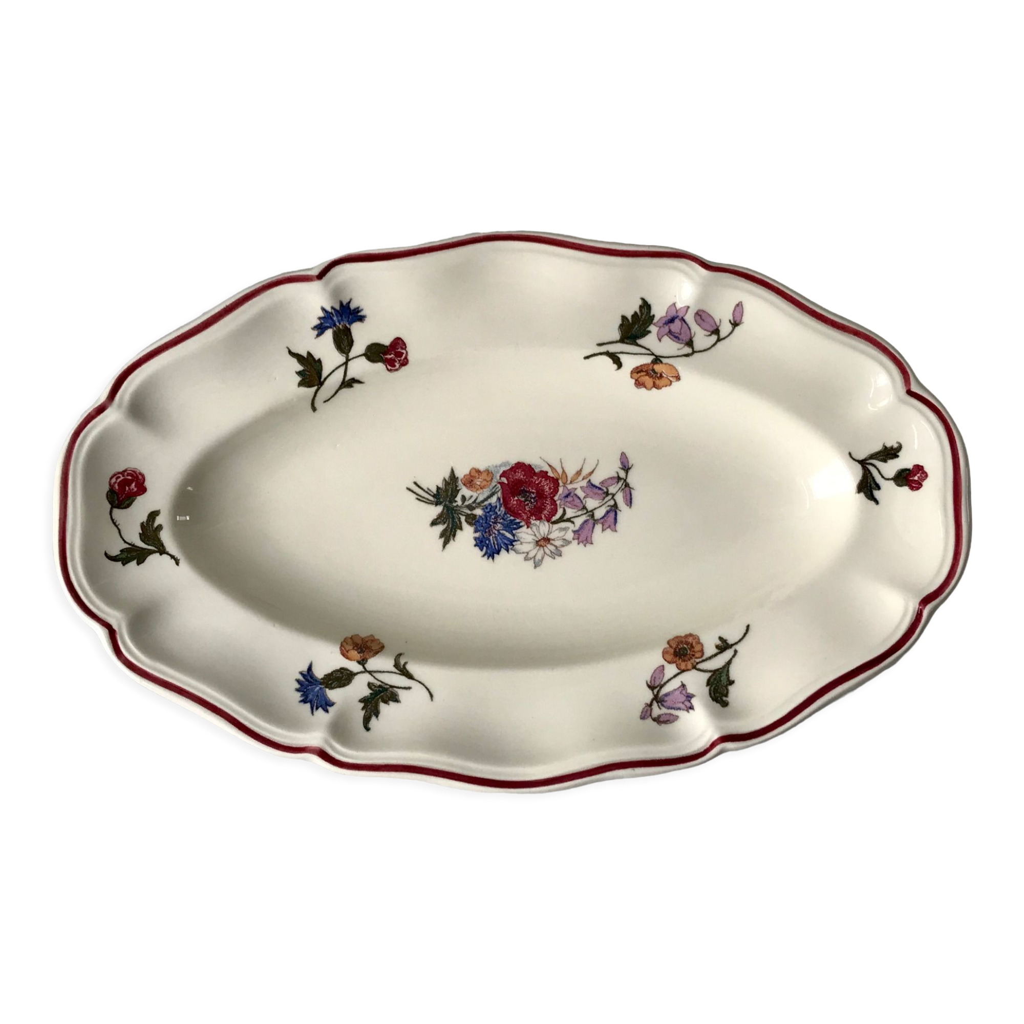 Ravier oval digoin sarreguemines model agreste 50s