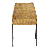 Chaise de pizzeria par Herbert Hirche pour Wilde + Spieth, Allemagne, 1957 – Rotin