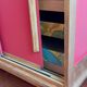 Armoire pieds compas relookée