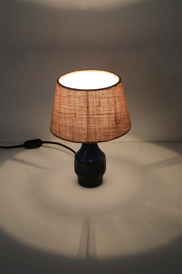 Danish mid-century ceramic table lamp by Ernst Nielsen / Faxe / 1960s / 1970s