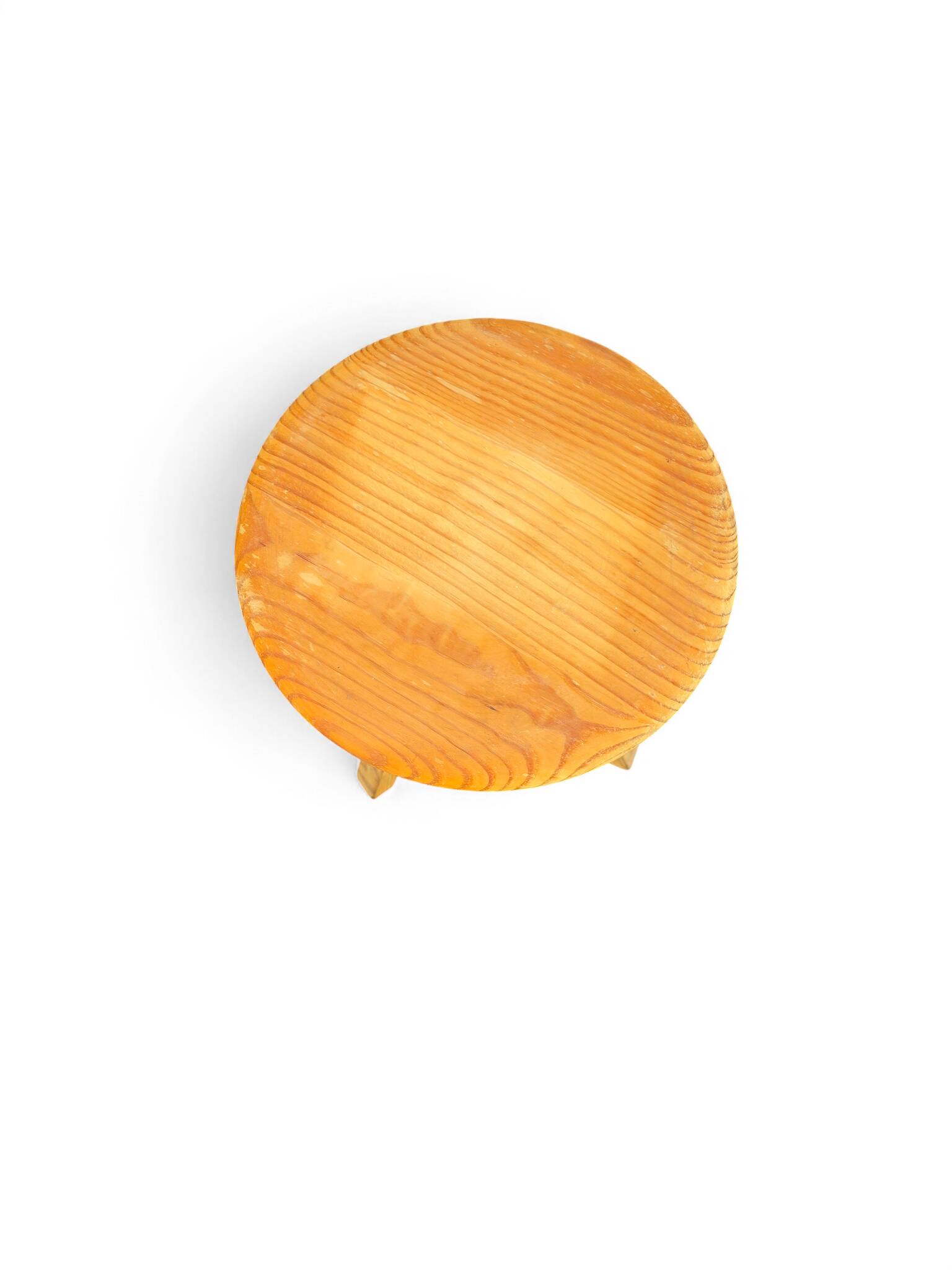 80s screw-on wooden stool