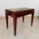 Tabouret de piano vintage en acajou massif années 60
