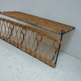 Wicker wall coat-hanger 1960