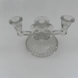 Glass candle holder