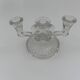 Glass candle holder