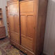Large solid oak wardrobe – 2 sliding doors – 2