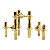 Set of 3 modular nagel candle holders