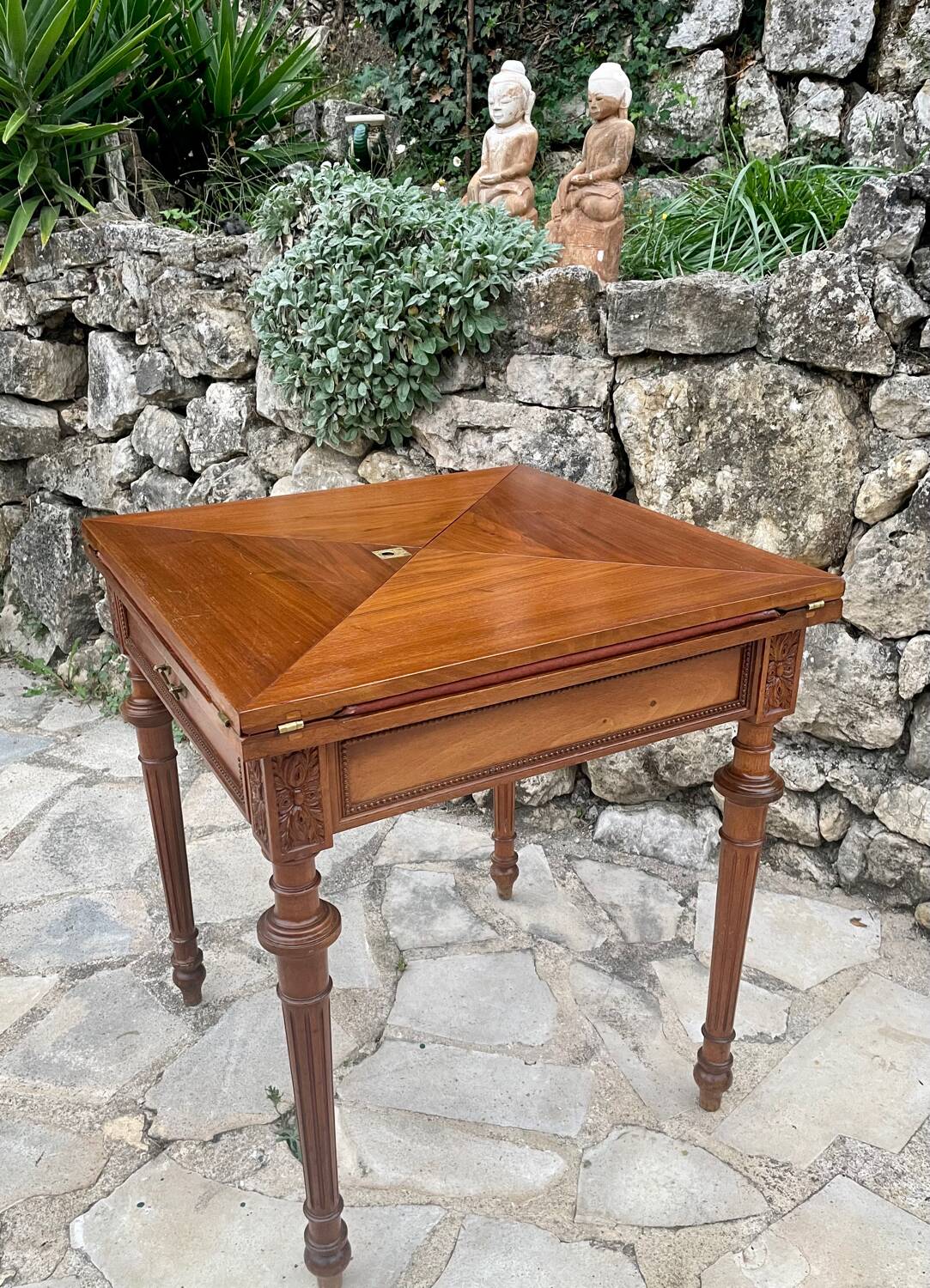 Louis XVI style handkerchief games table