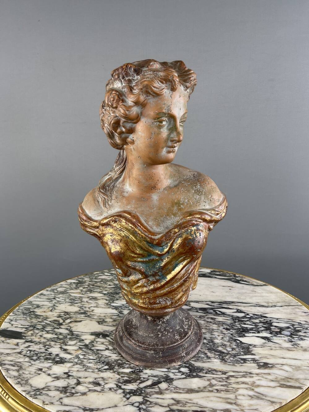 Terracotta Female Bust, Italy, 20th Century