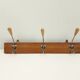 Vintage style hook 3 hooks in wood and metal