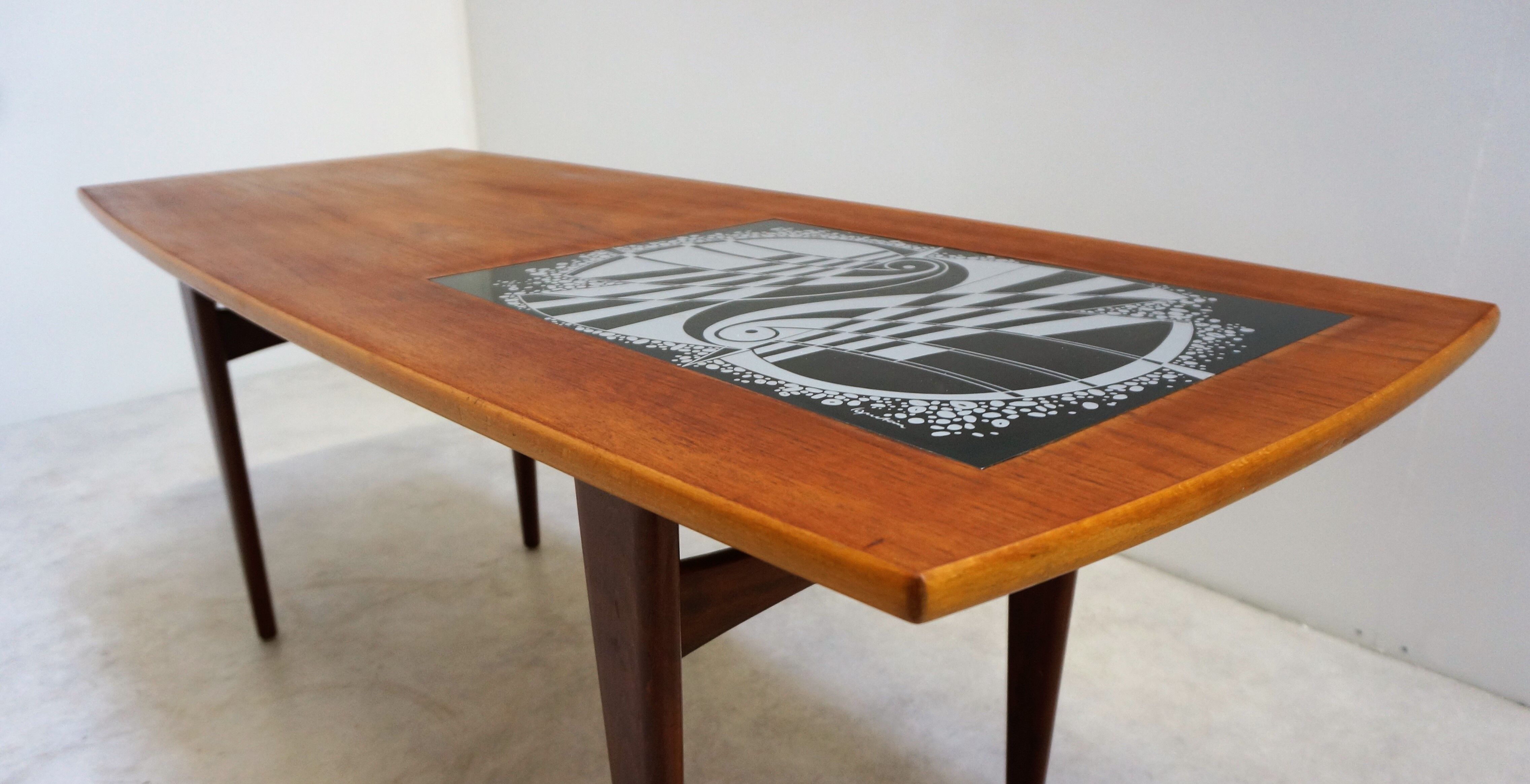 Scandinavian teak coffee table