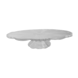 Art Deco glass cake dish