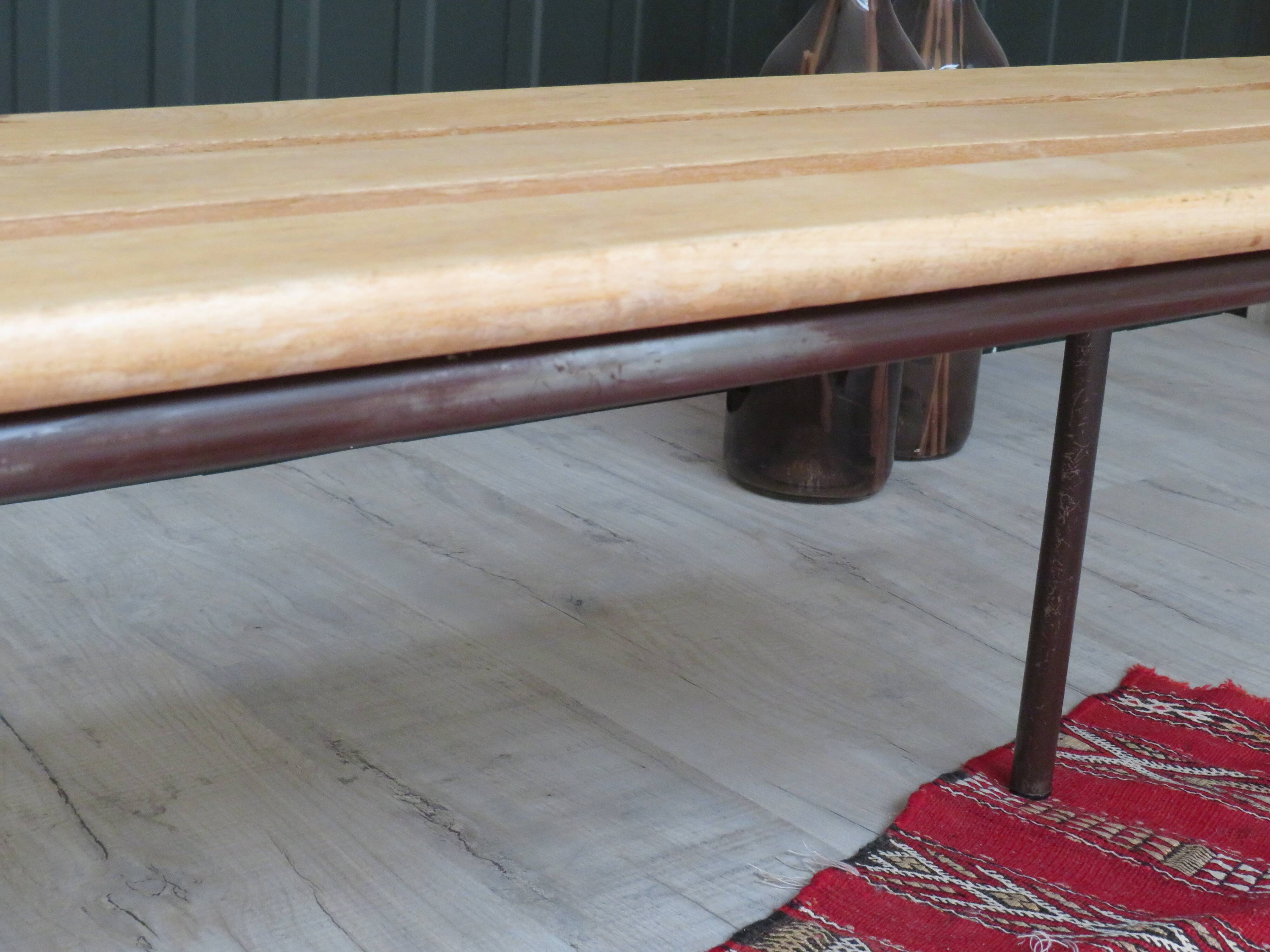 Vintage schoolboy bench