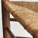 Triangular turned wooden stool