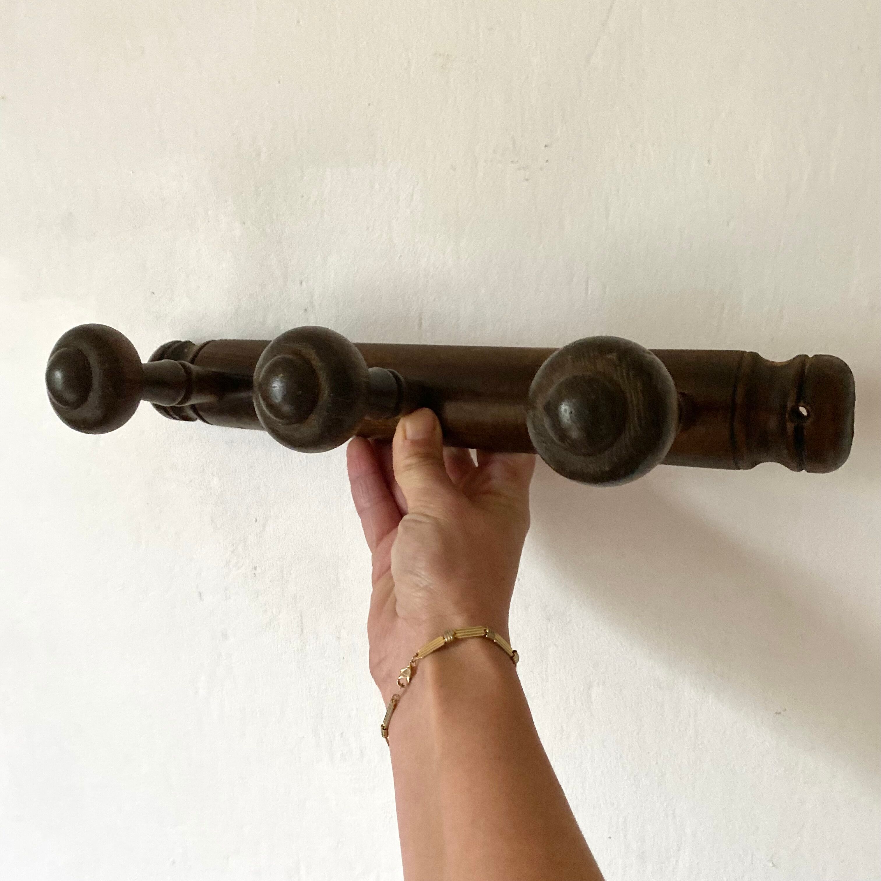 Vintage wall coat rack