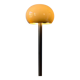 Vintage mushroom floor lamp in brown acrylic glass
