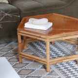 Bamboo low tables, 60s