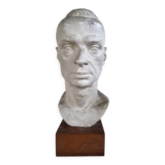Signed plaster head