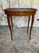 Antique Oval Cocktail Table Guéridon LOUIS XV Wooden Curved Legs Vintage