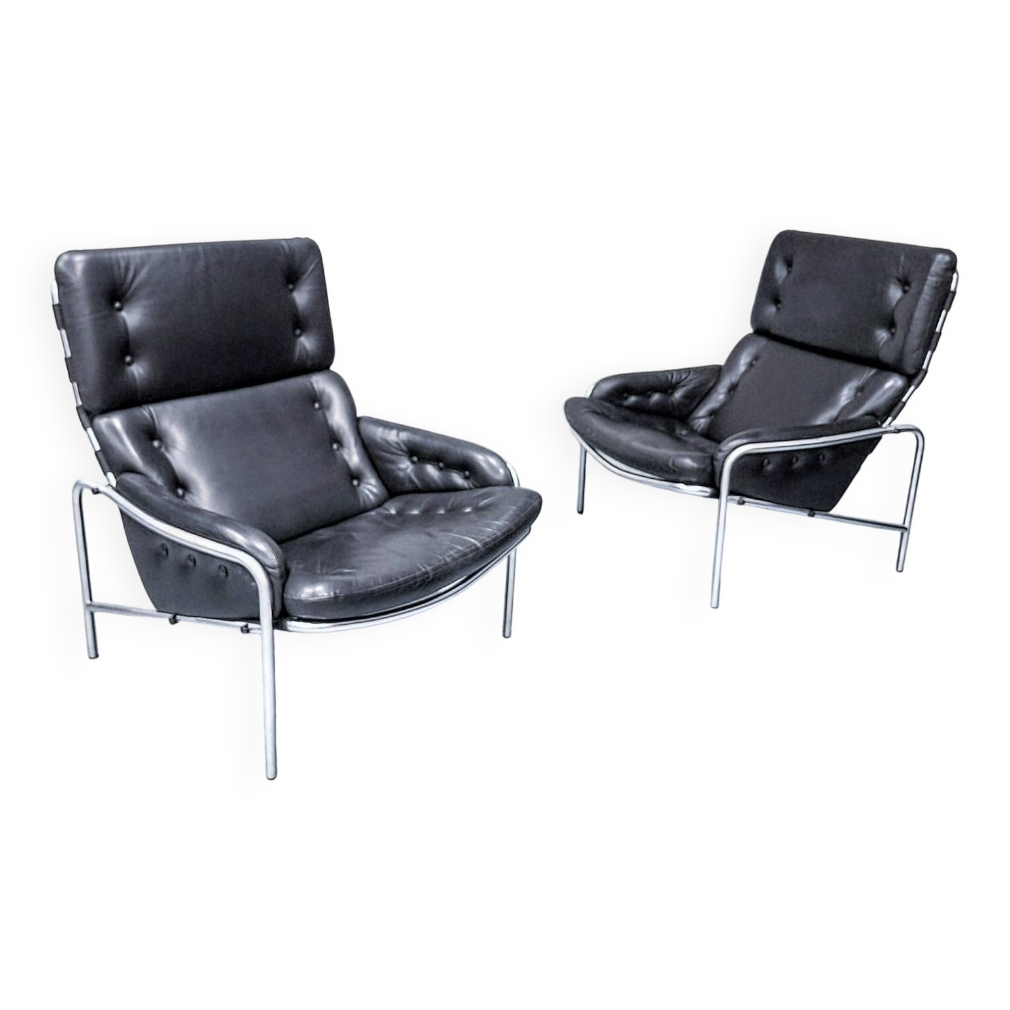 Paire de chaises Nagoya  SZ09 par Martin Visser pour Spectrum ,années 1974