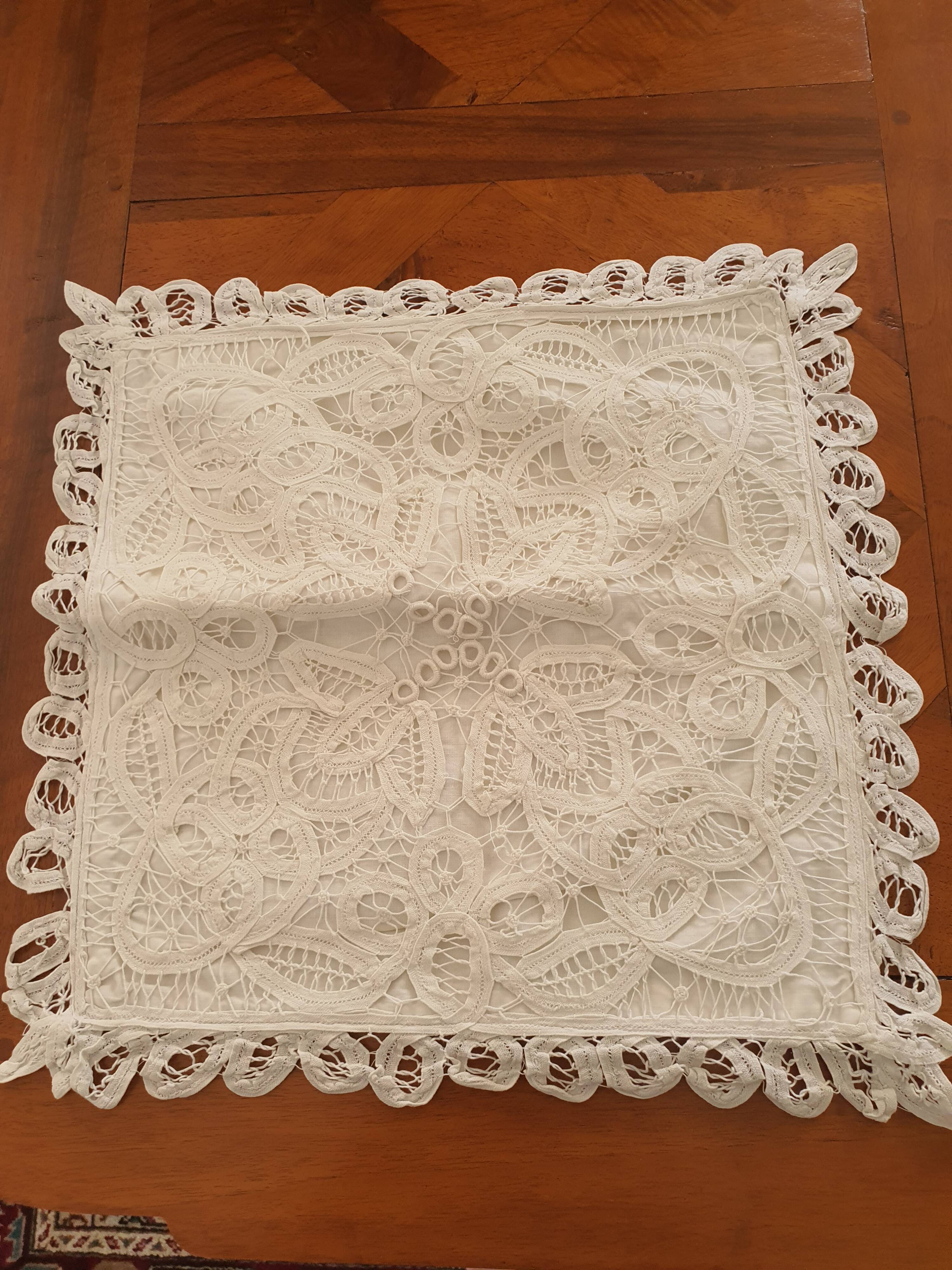 Lace cushion cover