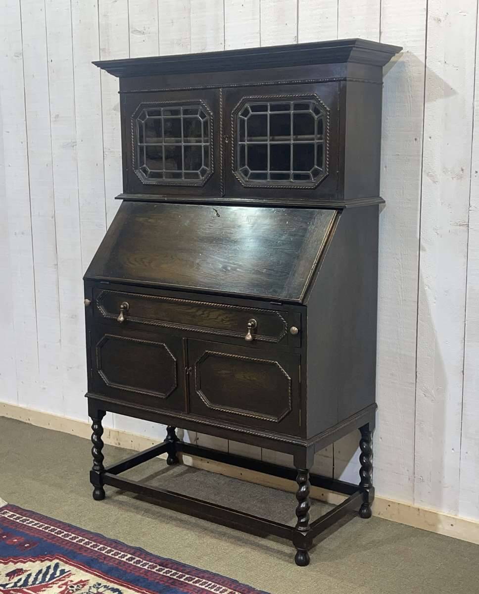 English oak writing desk, early 20th century