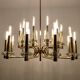 Brass Chandelier by Gaetano Sciolari