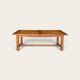 Grande table de ferme - 2 bancs - 2 rallonges 