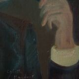 Portrait of a man with a pipe