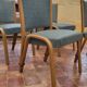 4 chaises Bow wood édition Steiner 1950