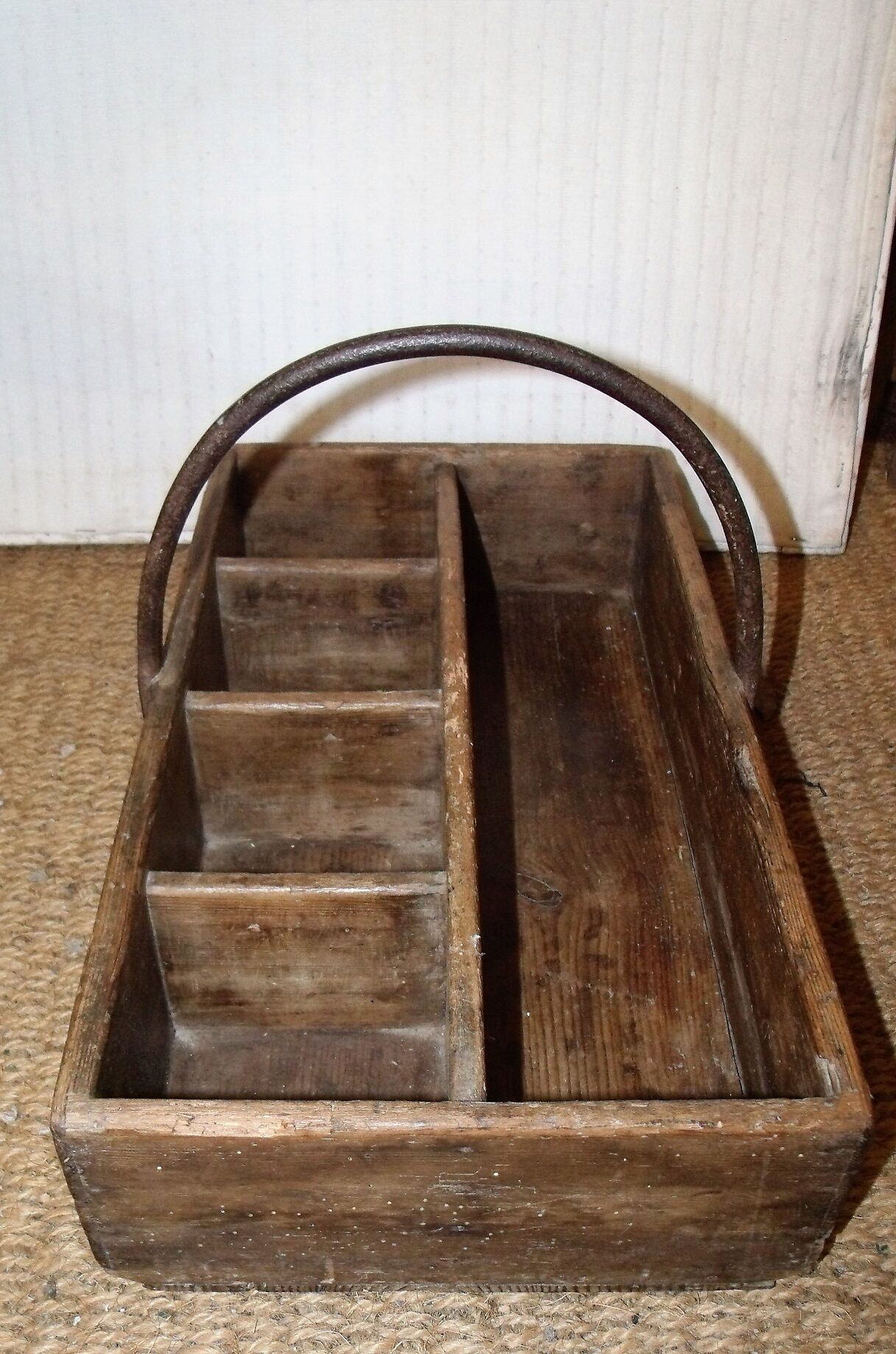 Former Bank tools DIY basket wood and iron