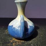 Ancien vase alpho céramique bleu