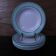 Set of 6 KIFO L'Amandinoise deep plates with green leaf design.