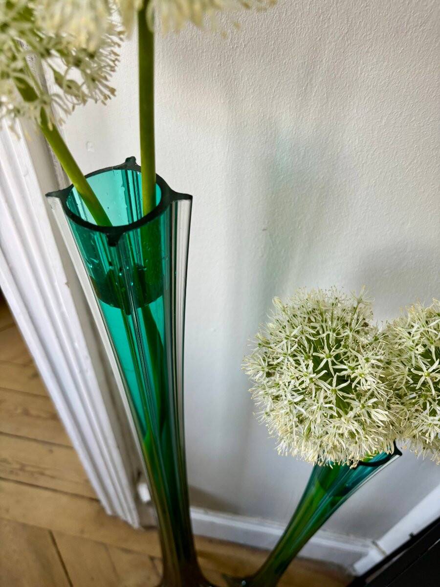 Pair of large Murano vases