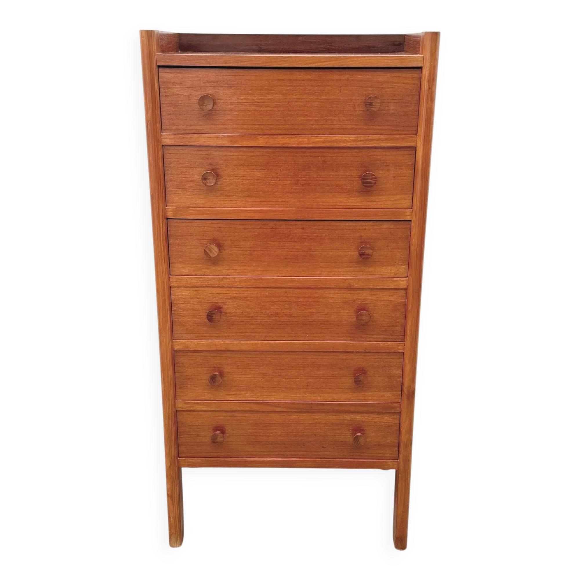 Scandinavian-style teak chest of drawers, 1960