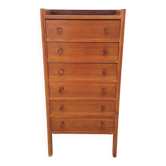 Scandinavian-style teak chest of drawers, 1960
