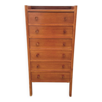 Scandinavian-style teak chest of drawers, 1960