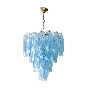 lustre en verre de Murano « Fiamme » de Mazegga, italie années 1970