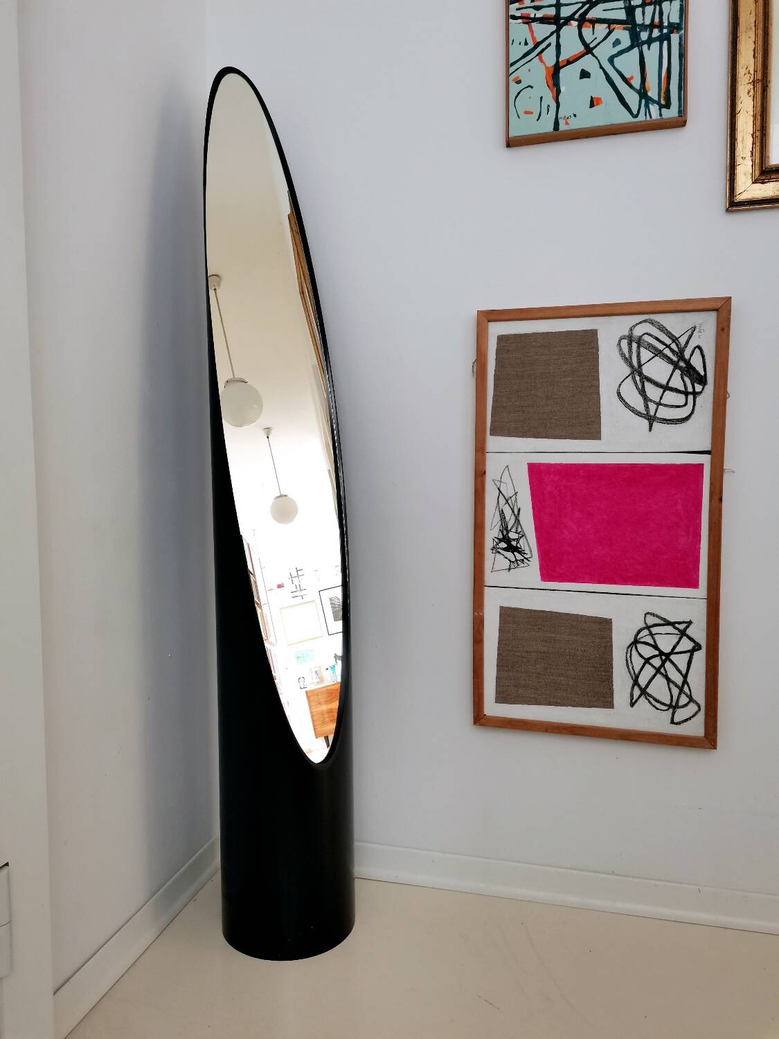 Lipstick Mirror by Rodolfo Bonetto, Italy 1960s Unghia