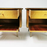 Pair of bedside tables, origin Germany, 1960s