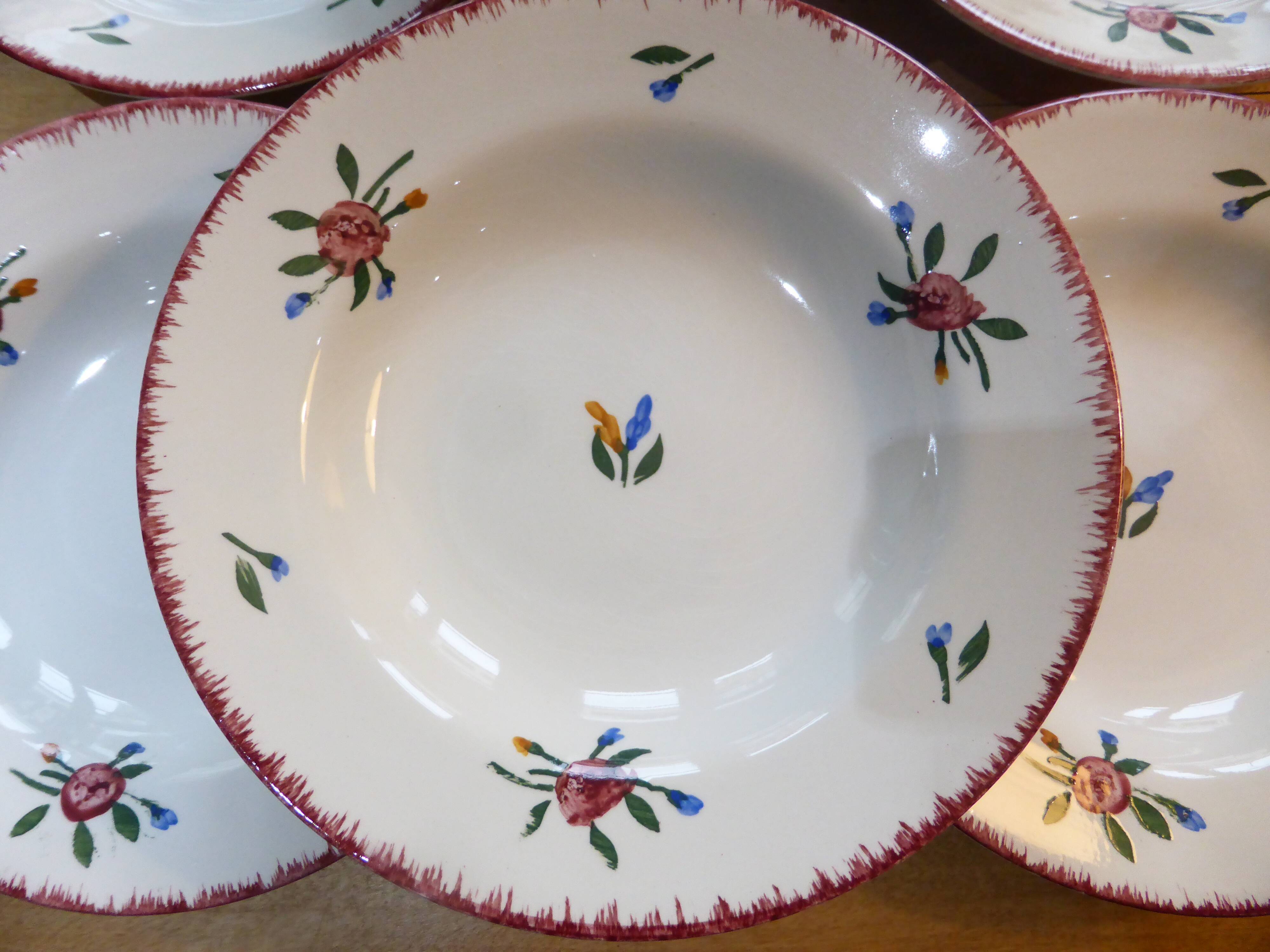 6 Hollow plates Digoin Sarreguemines model Didier