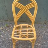 Set of four rattan chairs