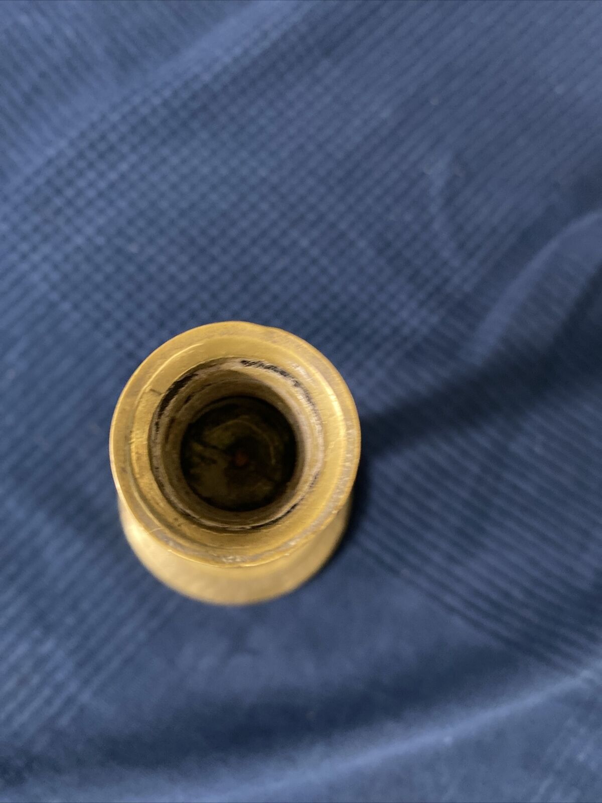 Old Louis-style brass candlestick